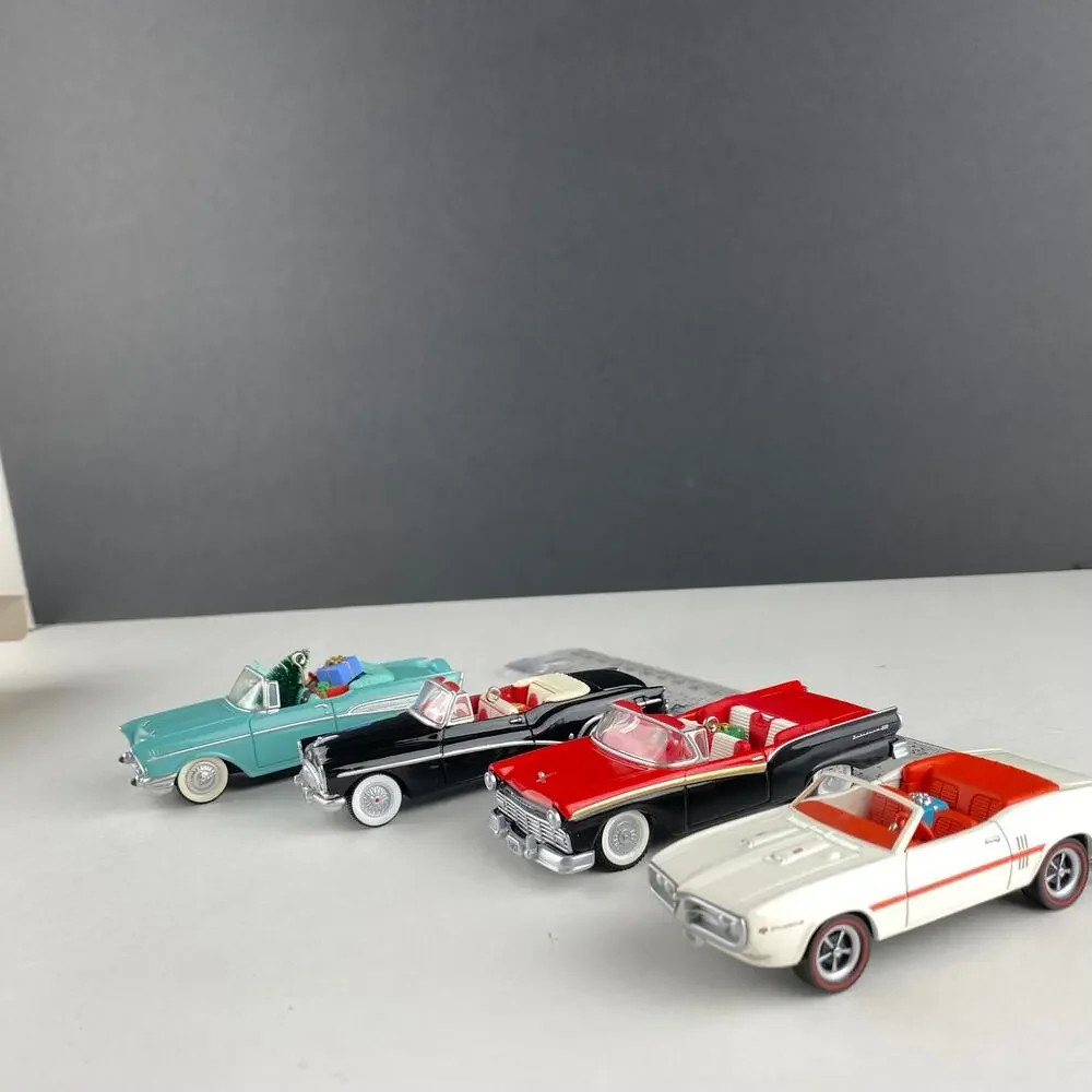 Hallmark Classic American Cars Ornament Lot of 4 Buick Ford Chevy Pontiac
